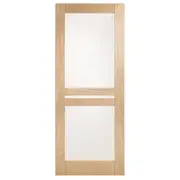 Corinthian Moda Translucent Glass White Oak Internal Door AMODG9 - 820mm x 2040mm x 35mm