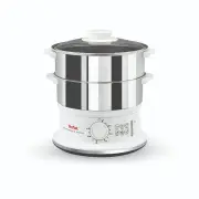 VC1451 Convenient Series Stainless Steel Steamer Size 29.5X29.5X25.8cm in White by Tefal