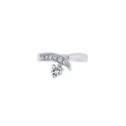 Silver CZ Toe Ring Real Sterling Silver 925