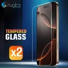 2xFor iPhone 16 15 14 13 12 11Pro XS Max XR Plus Tempered Glass Screen Protector