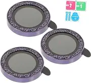 CANIGHT 3pcs Lens Film Camera Lens Protector for Phone Tempered Glass Camera Lens Cover Phone Camera Cover Phone Accessories Ring Protector for Phone Camera Lens Protector Bling