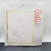 NEW SEALED 1976 COLUMBIA MINERVA FLOSS STITCH INNOCENT MAIDEN KIT 6644