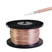 50 Meters RG316 Single Copper Braid Shielded RF Coaxial Cable