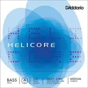 D'Addario Helicore Solo Bass Single A String, 3/4 Scale, Medium Tension