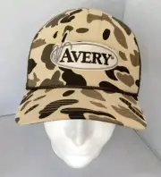 Avery Heritage Collection Vintage Trucker Hat Camo Cap New NWT Snap Back