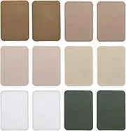 Johnson & Smith Iron On Patches - 12-Piece Iron On Patch for Clothing, Pants Repair - Adhesive Fabric Patches in Rectangle Shapes - Easy to Use, No Sewing Needed - Cool Rectangle Patches – Khaki
