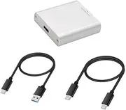 CFexpress Type B Card Reader USB3.2 Gen2 10Gbps CF Card Memory Storage Adapter Thunderbolt 3 Type C for PC Laptop Computer Phone(2 Cables)