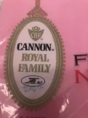 Vintage 70s Cannon Royal Family Featherlite Full Flat Sheet 81" x 104" NEW