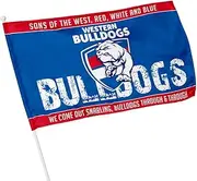Licensed AFL Western Bulldogs Kids Pole Game Day Flag Banner