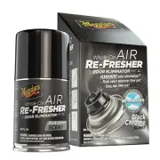 Meguiars G181302 Whole Car Air Re-Fresher Odor Eliminator Black Chrome Case of 6