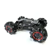 4WD 97mm Mecanum Wheel Robot Car Fiberglass Chassis Kit for Raspberry Pi