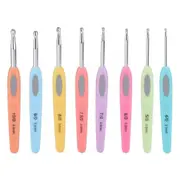 Yarn Knitting Needles 8pcs Crochet Hooks Kit Colorful Set Sewing Tools