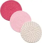 Kitchen Potholders Set Trivets Set 100% Pure Cotton Thread Weave Hot Pot