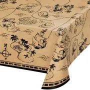 Pirate Treasure Rectangular Plastic Tablecloth 259cm Birthday Party Supplies