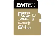 64GB Emtec Micro SD Card Gold+ (Class 10)