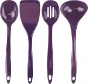 Calypso Basics by Reston Lloyd Melamine Utensil Set, 4-Piece, Plum