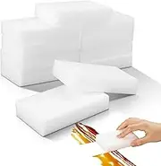 10Pack Melamine Sponges for Multi-Purpose Cleaning - Tough, Durable Magic Sponge Erasers for Use on Sinks, Kitchen, Bathrooms, Walls, Floors, Bathtubs, Shoes, Furniture, Cars - Won't Rip Easily.