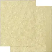 30 Sheets Parchment Paper - Grayish Yellow 8.5” x 11” Letter Size Parchment Card Stock 65lb Heavyweight Paper Thick Vintage Paper for Certificate, Crafts, Business Cards, Invitations PAP04GY