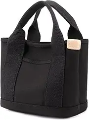 [MINGRI] 2023 Canvas Tote Bags Handbag Women Large Capacity Multi-pocket Handbag Tote Bag with Pockets,Small Japanese Canvas Tote Bag
