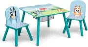 Delta Children Bluey Kids Table and Chair Set with Storage (2 Chairs Included) -