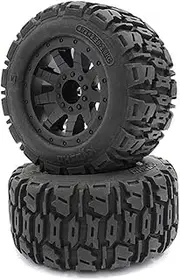 Nitro Premaunted Tire, 2 Piece (Black)