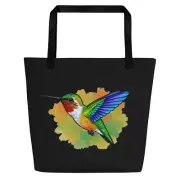 Grace in Flight — Hummingbird Tote Bag | Reusable & Stylish Carry-All