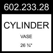 IKEA CYLINDER Vase Clear Glass 26 ¾" 602.233.28