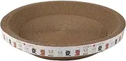 Bowl-shaped cat scratching bed - oval corrugated sheet scratching pad | cat scratching toy for bow claws, furniture protection for protecting sofa, floor, curtains