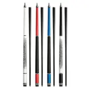 Grafex Gladiator Carbon Fibre Pool 9 Ball Cue SET Black Blue Red White 12.5mm Tip