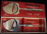 FRONTIER FORGE VINTAGE CHEESE SLICER, CUTTER AND SERVER LUCITE HANDLE WITH BOX