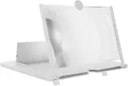 Mipcase Screen Magnifier for Phone Radiation Video Amplifier Stand Holder White Enlarges Screen for Movies Reading for Elders Enhanced Viewing Experience