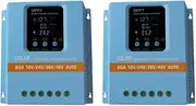 Snblzhef Solar Charge Controller 100A 12V-48V Auto Dual USB Charging for Phone Lead-Acid/Lithium Battery