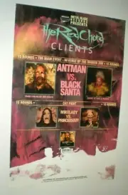 Poster - The Red Chord clients METAL BLADE RECORDS band antman black santa