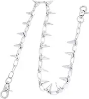 [STKARCV] Hip Hop Rock Metal Pants Waist Chain Men Women Key Chain Trousers Chain Wallet Keychain Jeans Unisex