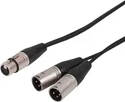 Swamp Premium 5pin to 2X 3pin Stereo Microphone Cable - 5pin XLR Signal Splitter