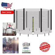 12ft Trampoline Safety Enclosure Net - Double Zipper Protection & Durability