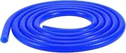 X AUTOHAUX 1 Pcs Silicone Vacuum Tubing Hose High Temperature 15Ft 1/2" 12mm ID 3mm Thickness Automotive Vacuum Line 130PSI Max Pressure Blue