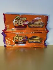 New Reeses 2-Pack PB£J Peanut Butter Jelly Grape & Strawberry Chocolate Cups
