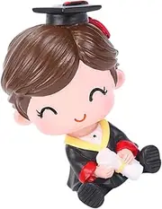 Doctor's Bobblehead Car Swing Ornament Auto Resin Graduation Cake Decor Boy Dashboard Decoration Car Swing Toy