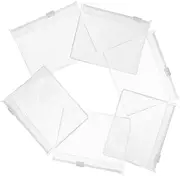 [HEALEEP] 12pcs Transparent Travel Pouches Reusable Self Sealing Bags for Medicine Jewelry and Accessories Lightweight Storage for Organizing Small Items