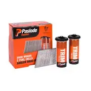 PASLODE 50mm 20 Degree C Brad Nails & 2 x Fuel Cells - 2000 Pack B20750