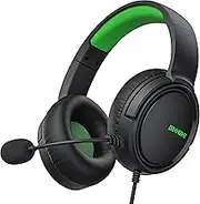 BINNUNE Gaming Headset with Mic for Xbox Series X|S Xbox One PS4 PS5 PC Switch, Wired Stereo Gamer Headphones with Microphone Xbox 1 Playstation 4|5