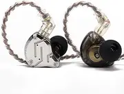 [Linsoul] KZ ZS10 Pro, 4BA+1DD 5 Driver in Ear Monitor, HiFi Wired Earbuds, Gaming Earbuds, Hybrid IEM Earphones with Stainless Steel Faceplate, Detachable Cable for Musician(Without Mic, Black)