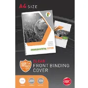 Gbc Binding Cover 250 Micron A4 Clear Transparent Pack 100