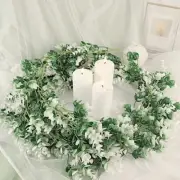 6 feet Green White Artificial Eucalyptus Leaves GARLAND Faux Greenery Vine Party