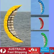 2.5m Dual Line Parafoil Parachute Stunt Sport Beach Kite Outdoor Frameless Toy