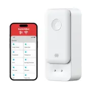 SwitchBot WiFi Water Sensor 1 Pack, Smart Water Leak Detector, 100dB Adjustab...