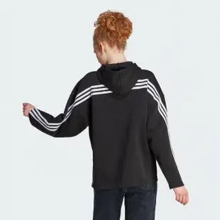 【adidas 愛迪達】上衣 女款 長袖上衣 帽T 運動 W FI 3S HOODIE 黑 II8096(S2268)