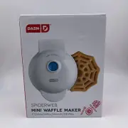 New Dash 4 inch Spider Web Spiderweb Mini Waffle Maker in White - Spiderman