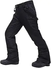 [Haitpant] Plus Size Ski Pants Men -30 Temperature Windproof Waterproof Warm Snow Trousers Winter Ski Snowboarding Pants